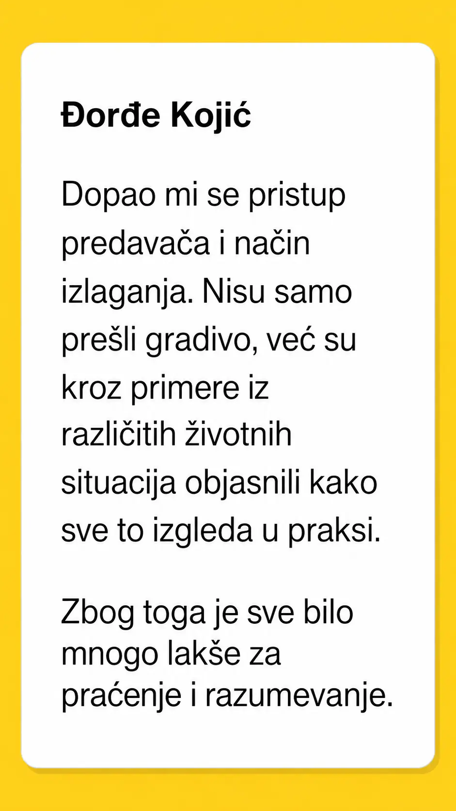 Utisak polaznika programa Pripreme za BZR – Kec grupa