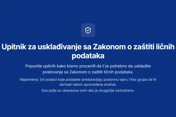 Procena uskladjenosti sa Zakonom o zaštiti podataka o ličnosti – proverite uskladjenost potpuno besplatno